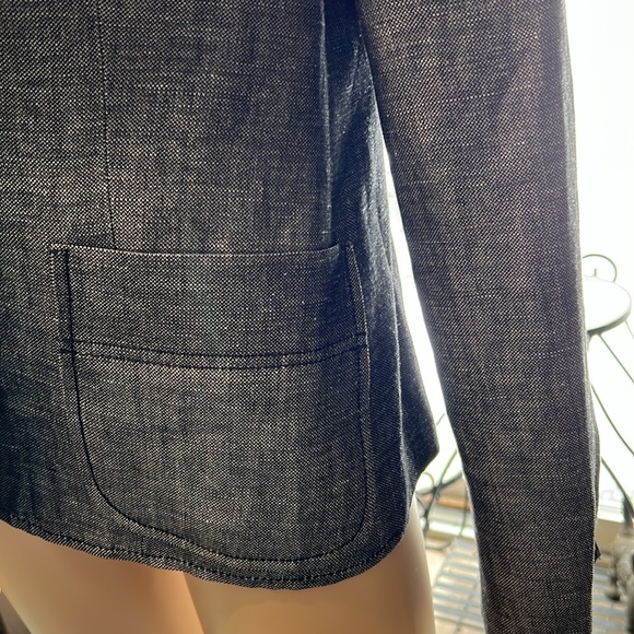 Calvin Klein Womens Lightweight Gray Jacket Button Front Pockets Like New Medium - Picture 5 of 12